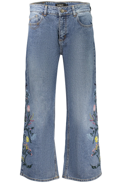 DESIGUAL WOMEN'S DENIM JEANS BLUE
