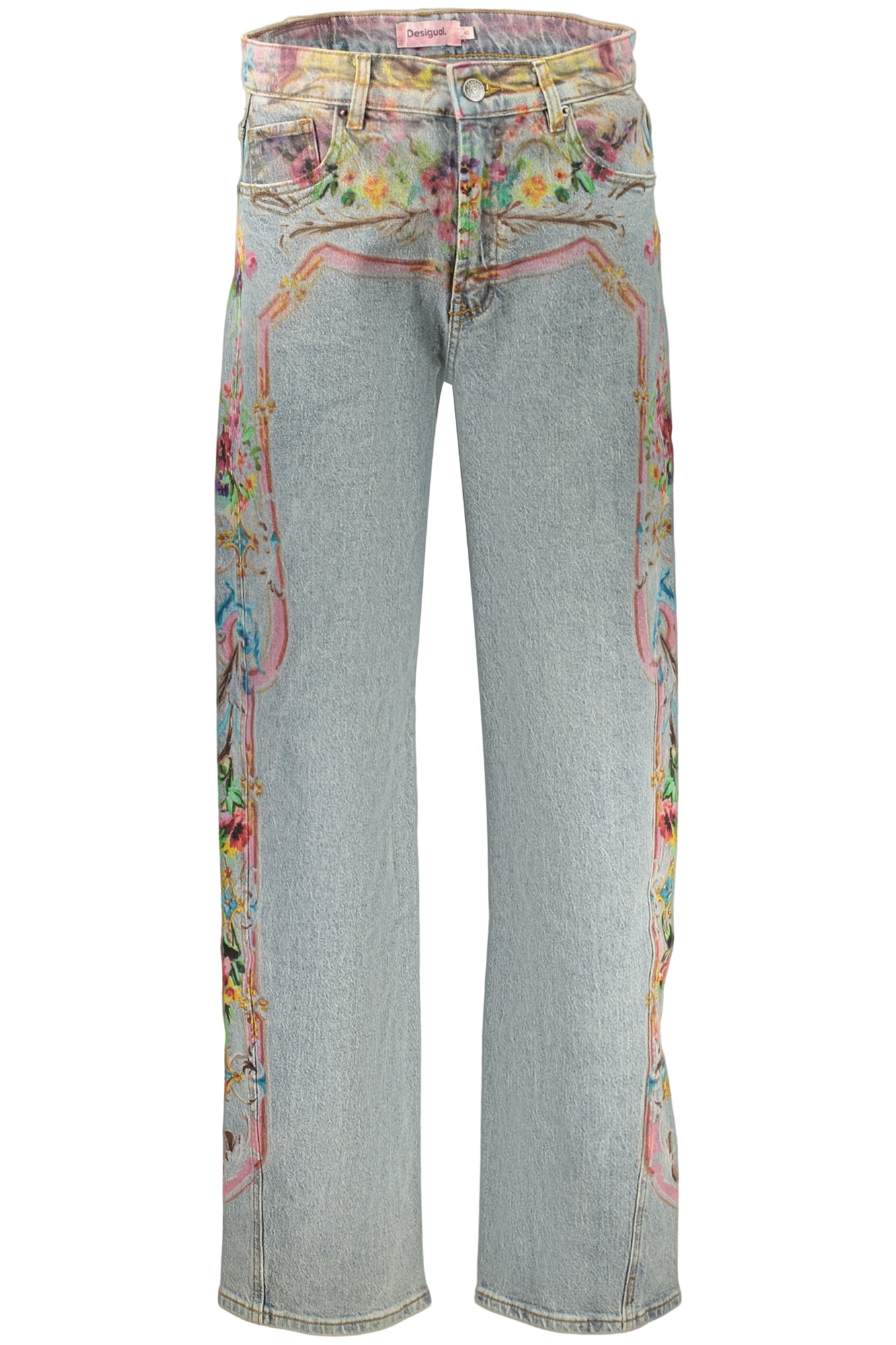 DESIGUAL WOMEN'S DENIM JEANS BLUE