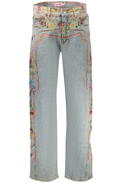 DESIGUAL WOMEN'S DENIM JEANS BLUE