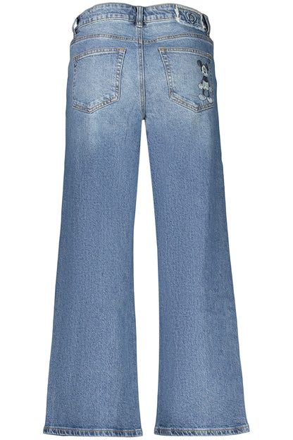 DESIGUAL WOMEN'S DENIM JEANS BLUE