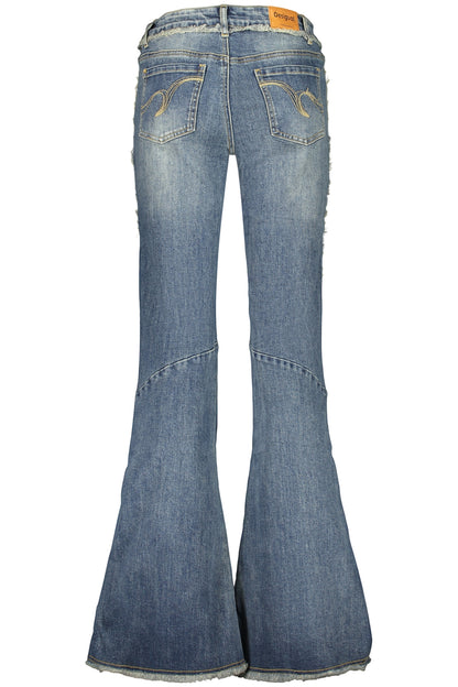 DESIGUAL WOMEN'S DENIM JEANS BLUE