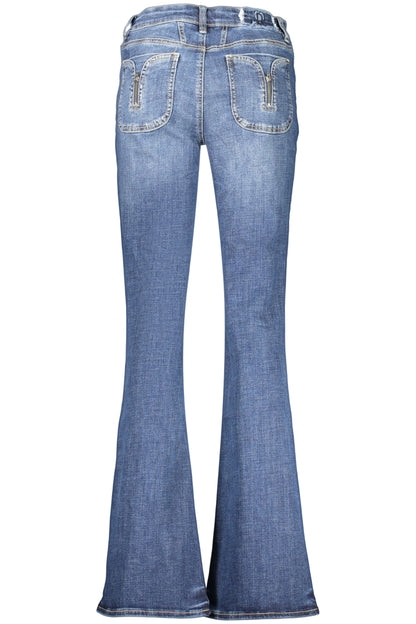 DESIGUAL WOMEN'S DENIM JEANS BLUE
