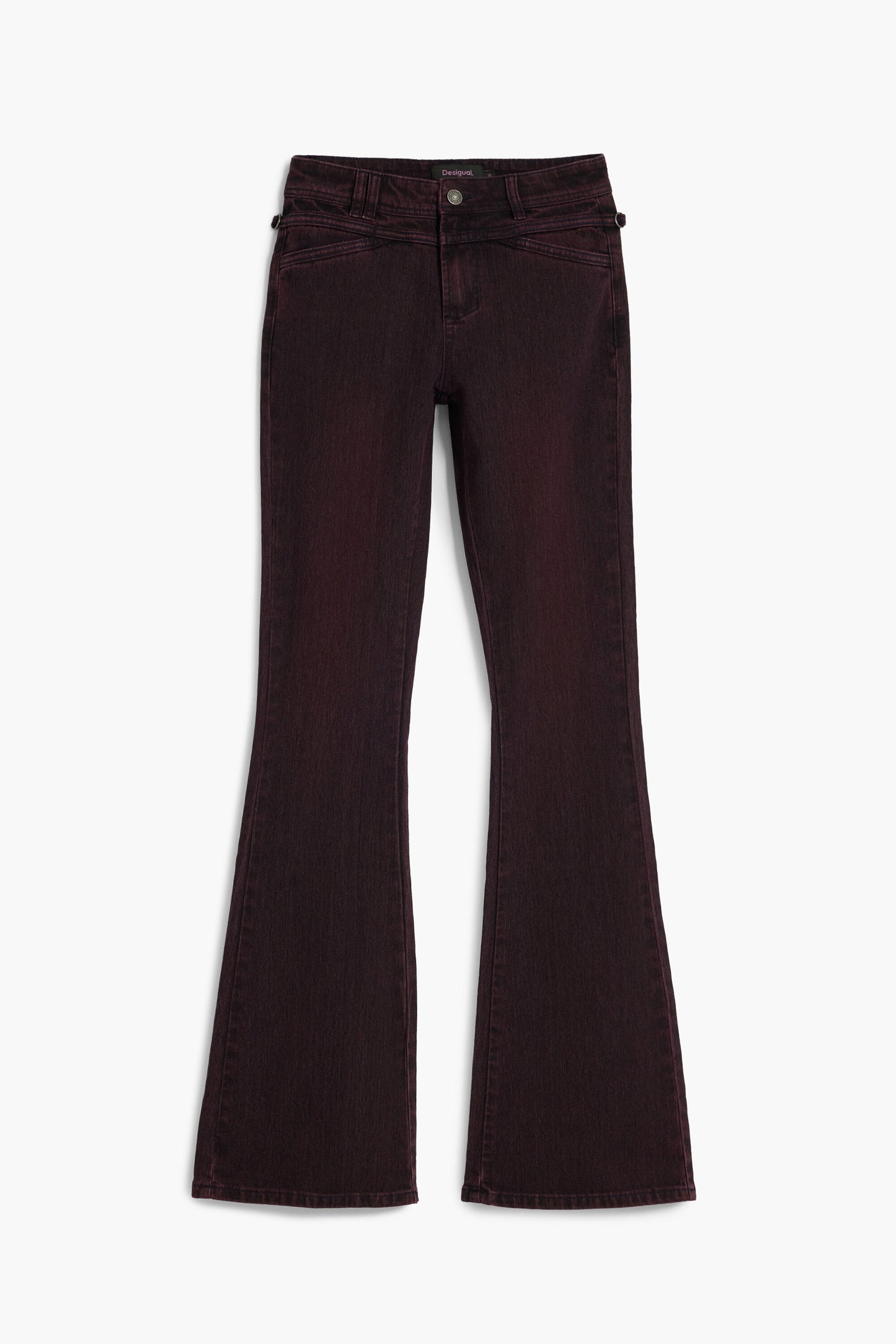 DESIGUAL WOMEN'S DENIM JEANS PURPLE