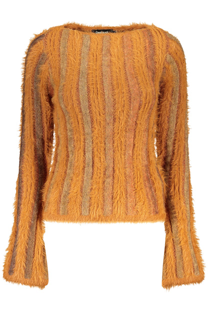 DESIGUAL WOMEN'S ORANGE SWEATER