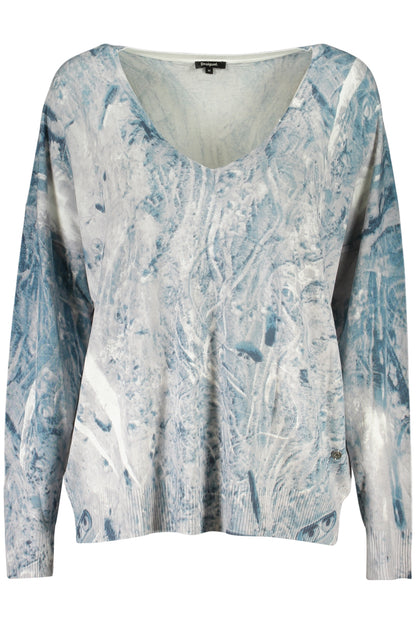 DESIGUAL WOMEN'S BLUE SWEATER