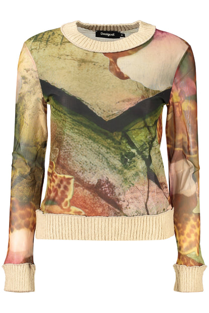DESIGUAL WOMEN'S BEIGE SWEATER