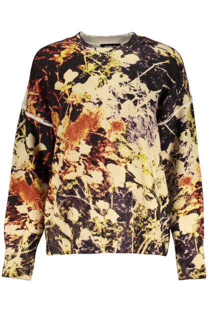 DESIGUAL WOMEN'S YELLOW SWEATER