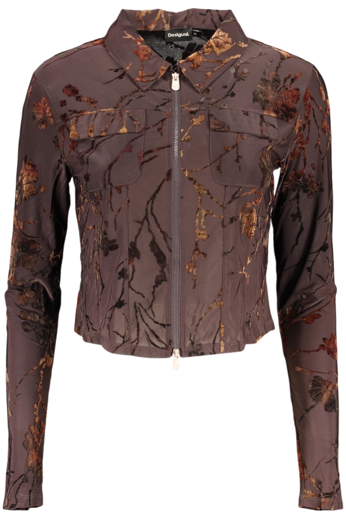 DESIGUAL WOMEN'S BROWN SWEATER