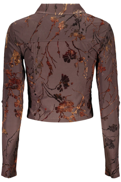DESIGUAL WOMEN'S BROWN SWEATER