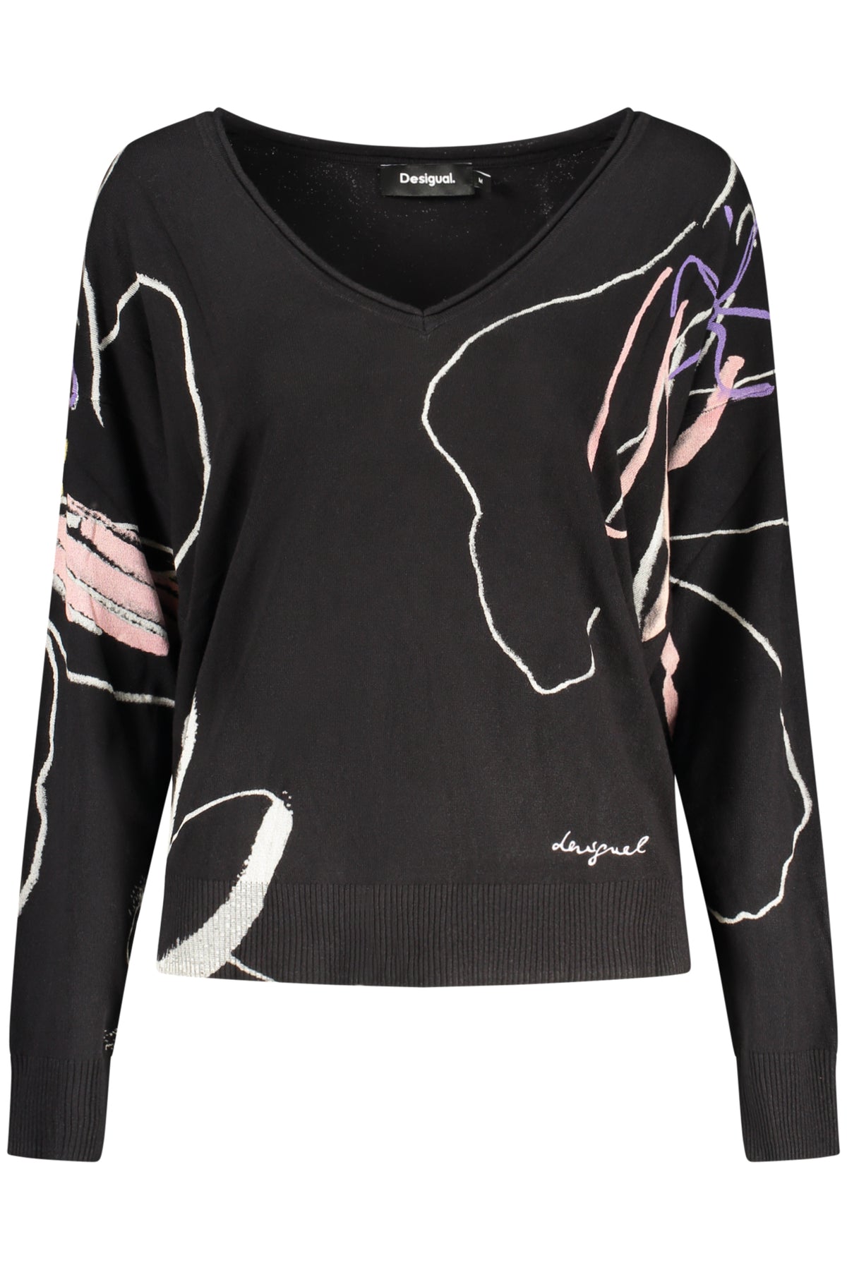 PULL NOIR POUR FEMME DESIGUAL