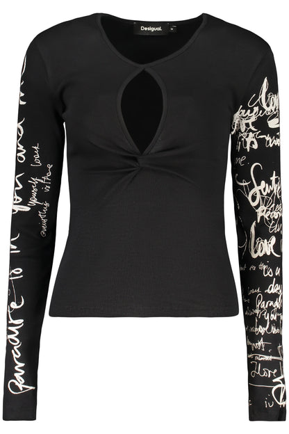 DESIGUAL WOMEN'S BLACK SWEATER