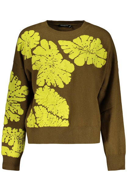 PULL VERT POUR FEMME DESIGUAL