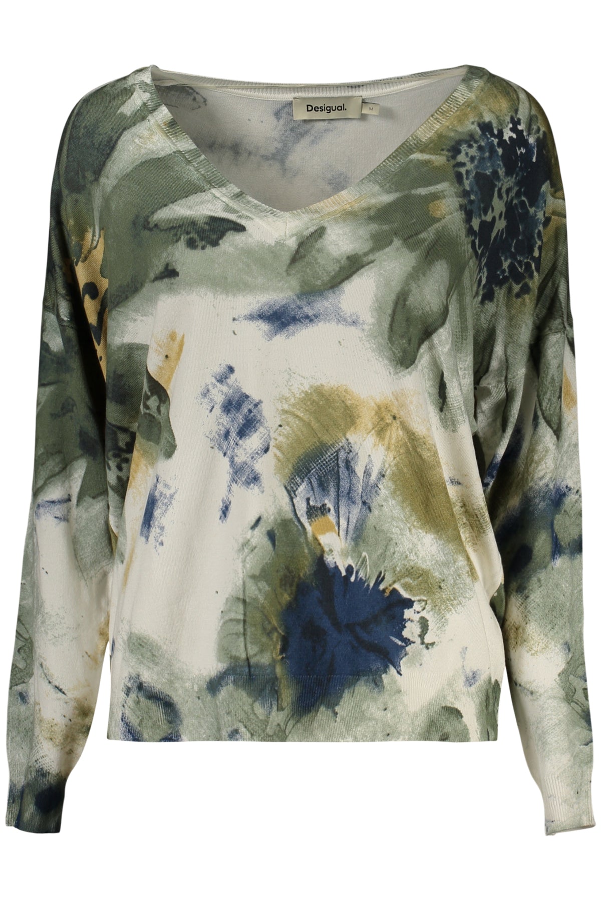 PULL VERT POUR FEMME DESIGUAL