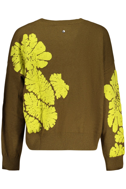 PULL VERT POUR FEMME DESIGUAL