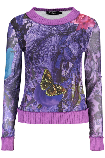 DESIGUAL WOMEN'S PURPLE SWEATER
