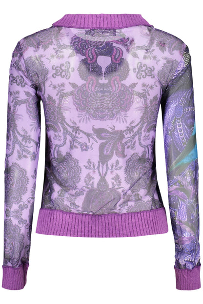 DESIGUAL WOMEN'S PURPLE SWEATER