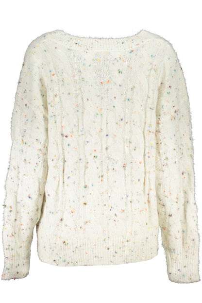 DESIGUAL WHITE WOMEN'S SWEATER