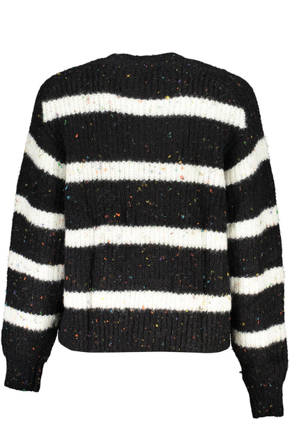 DESIGUAL BLACK WOMEN'S SWEATER