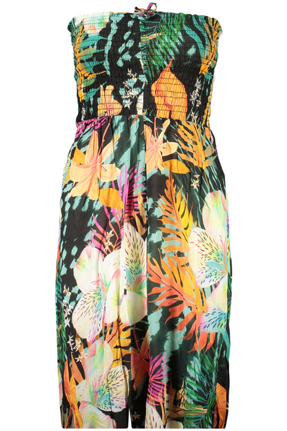 DESIGUAL WOMEN'S BLACK OVERALLS