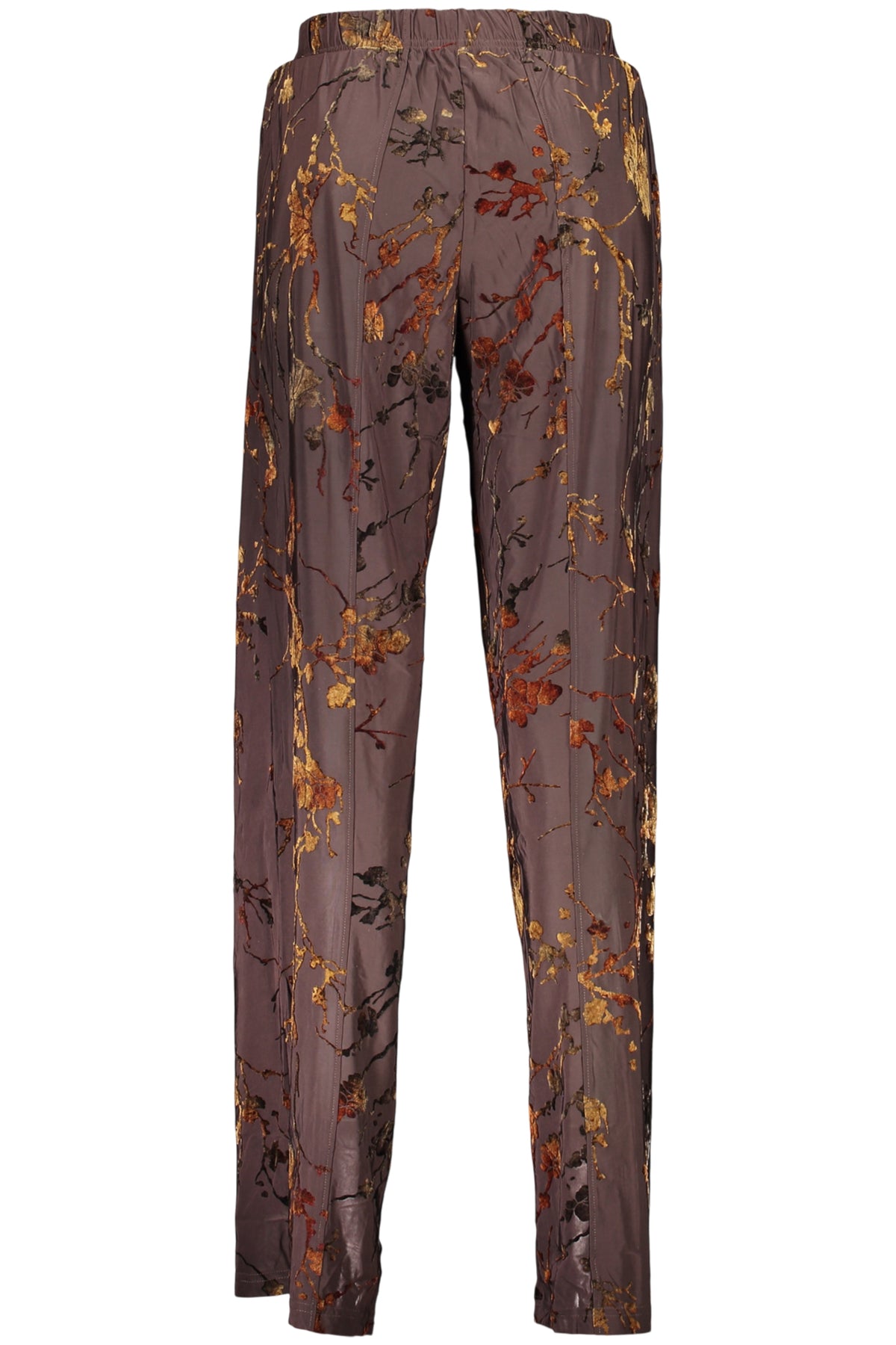 DESIGUAL WOMEN'S BROWN TROUSERS