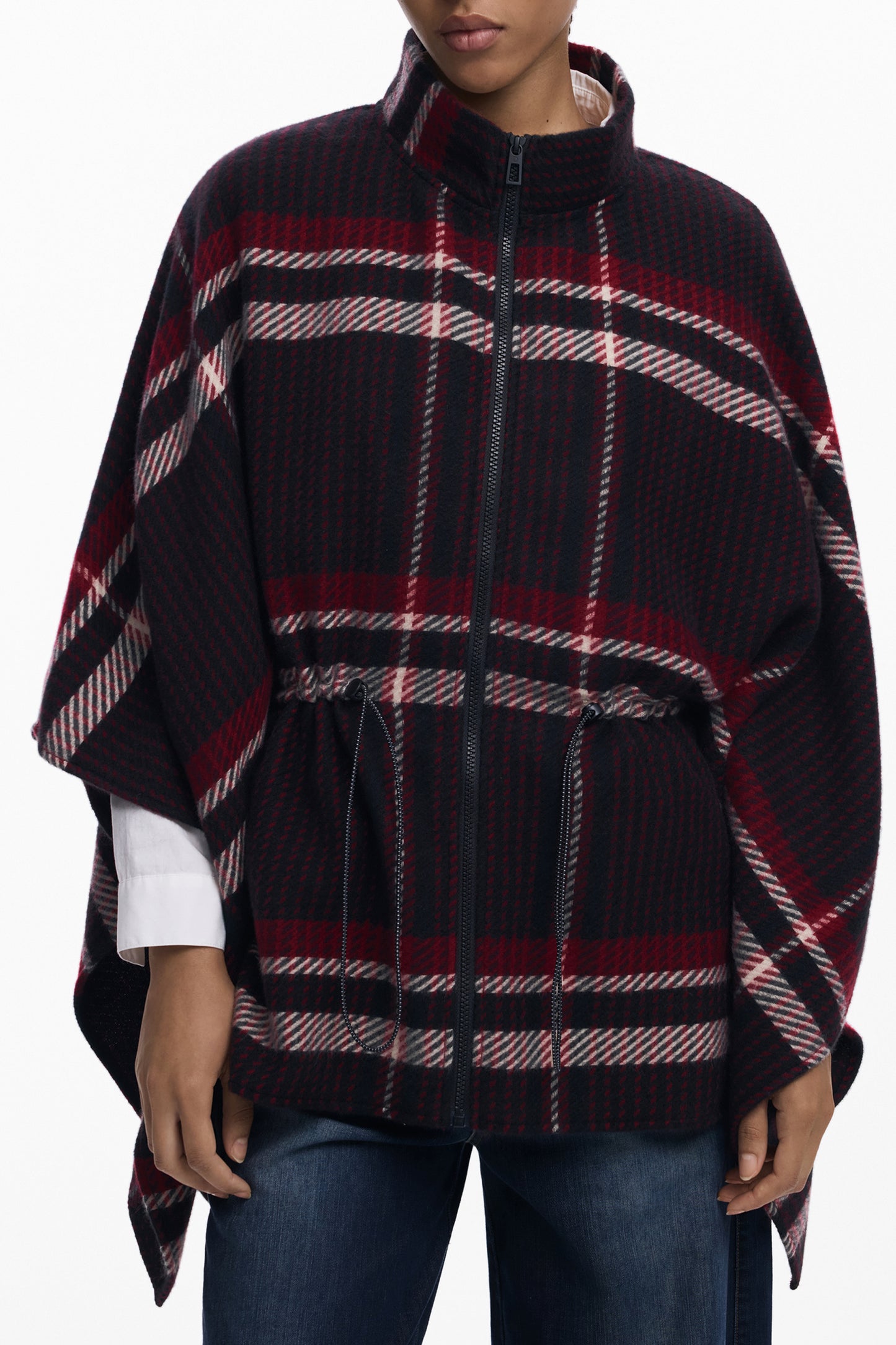 DESIGUAL PONCHO WOMEN'S BLACK