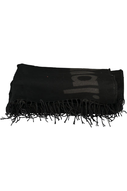 DESIGUAL BLACK WOMEN'S PONCHO