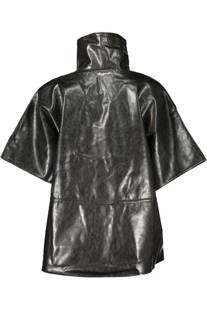 DESIGUAL WOMEN'S BLACK PONCHO