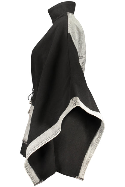 Poncho noir pour femme DESIGUAL
