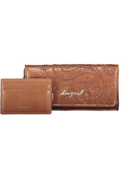 DESIGUAL WOMEN'S BROWN WALLET