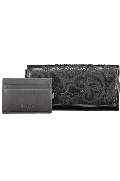 DESIGUAL WOMEN'S BLACK WALLET