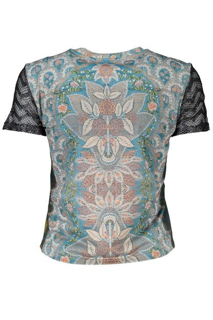 DESIGUAL SHORT SLEEVE T-SHIRT WOMEN BLUE