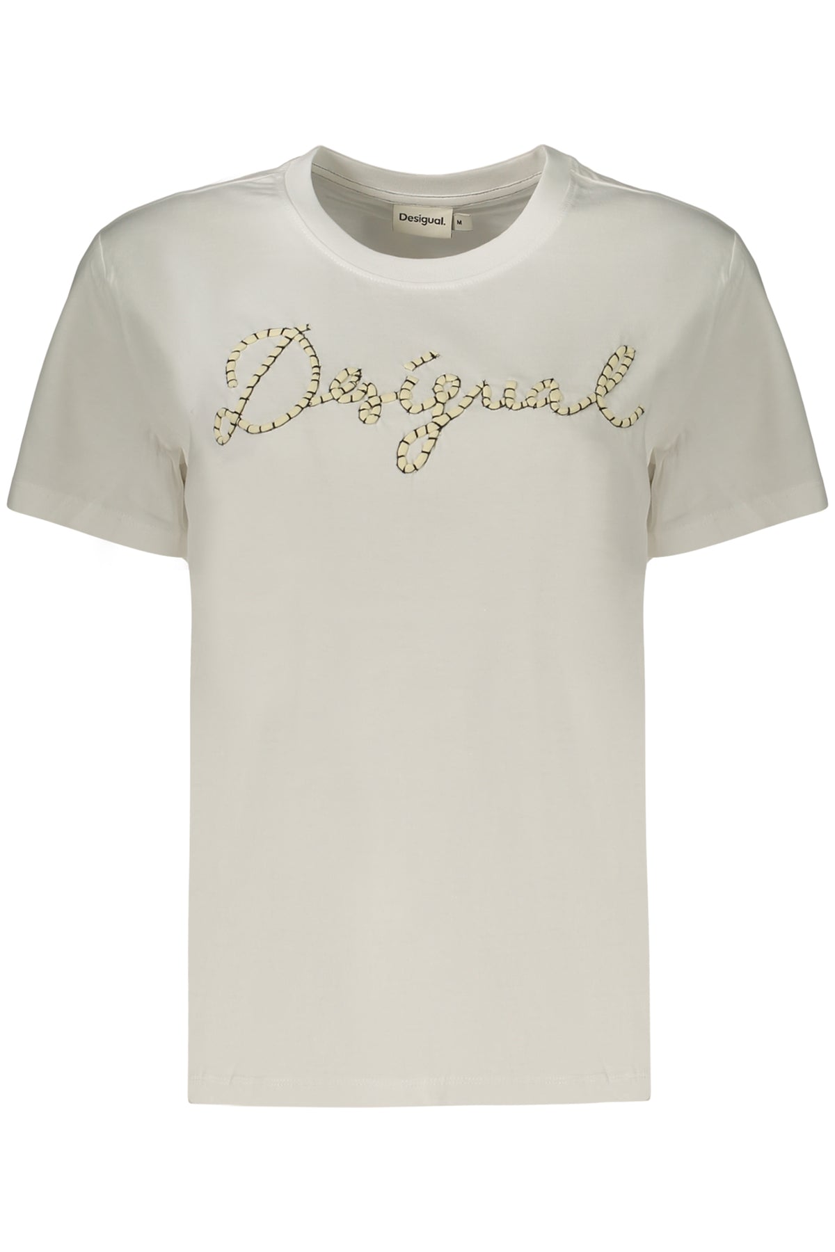 T-shirt blanc à manches courtes DESIGUAL pour femme
