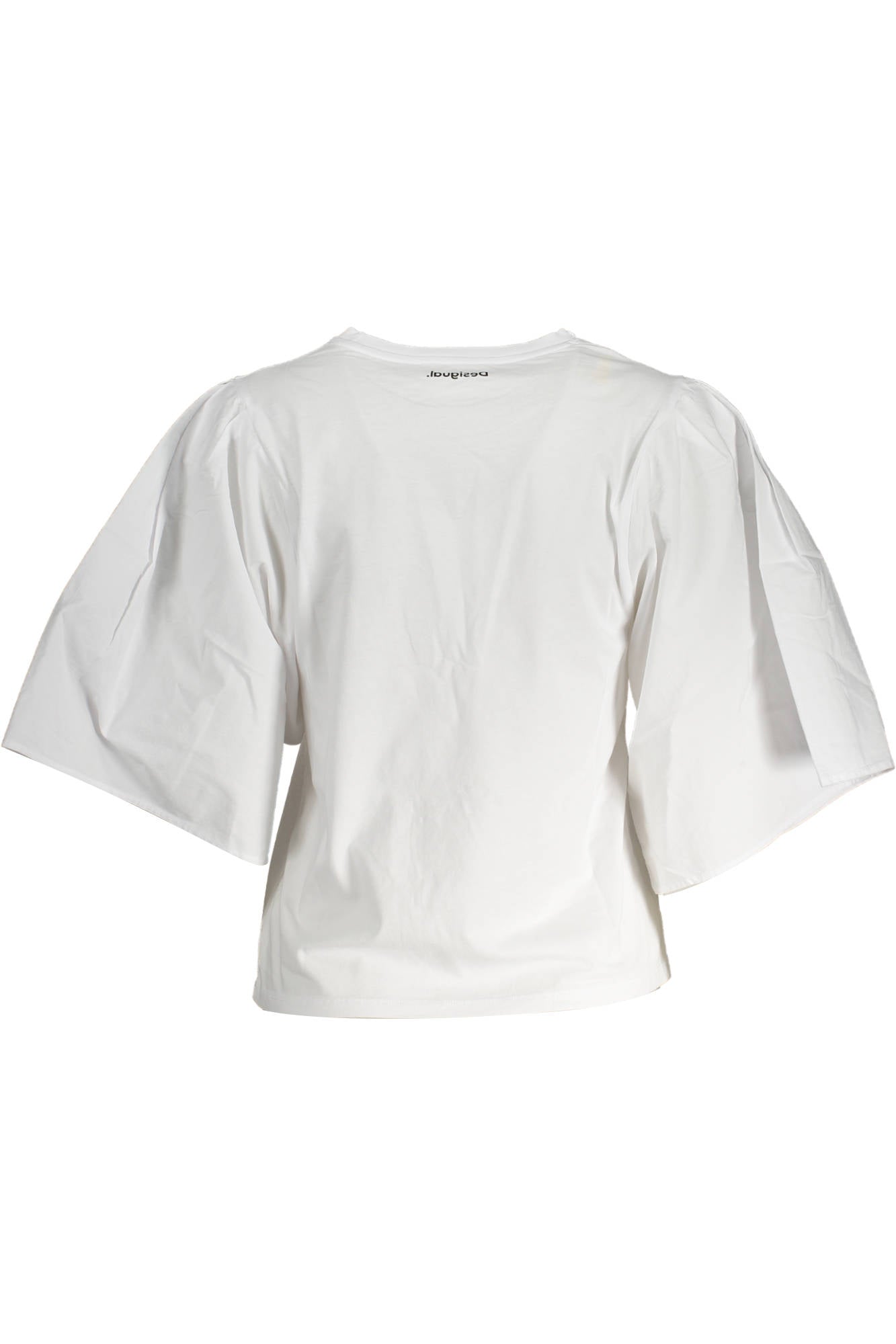 DESIGUAL WOMEN'S SHORT SLEEVE T-SHIRT WHITE