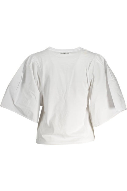DESIGUAL WOMEN'S SHORT SLEEVE T-SHIRT WHITE