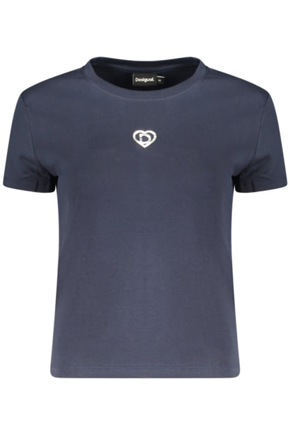 DESIGUAL WOMEN'S SHORT-SLEEVE T-SHIRT BLUE