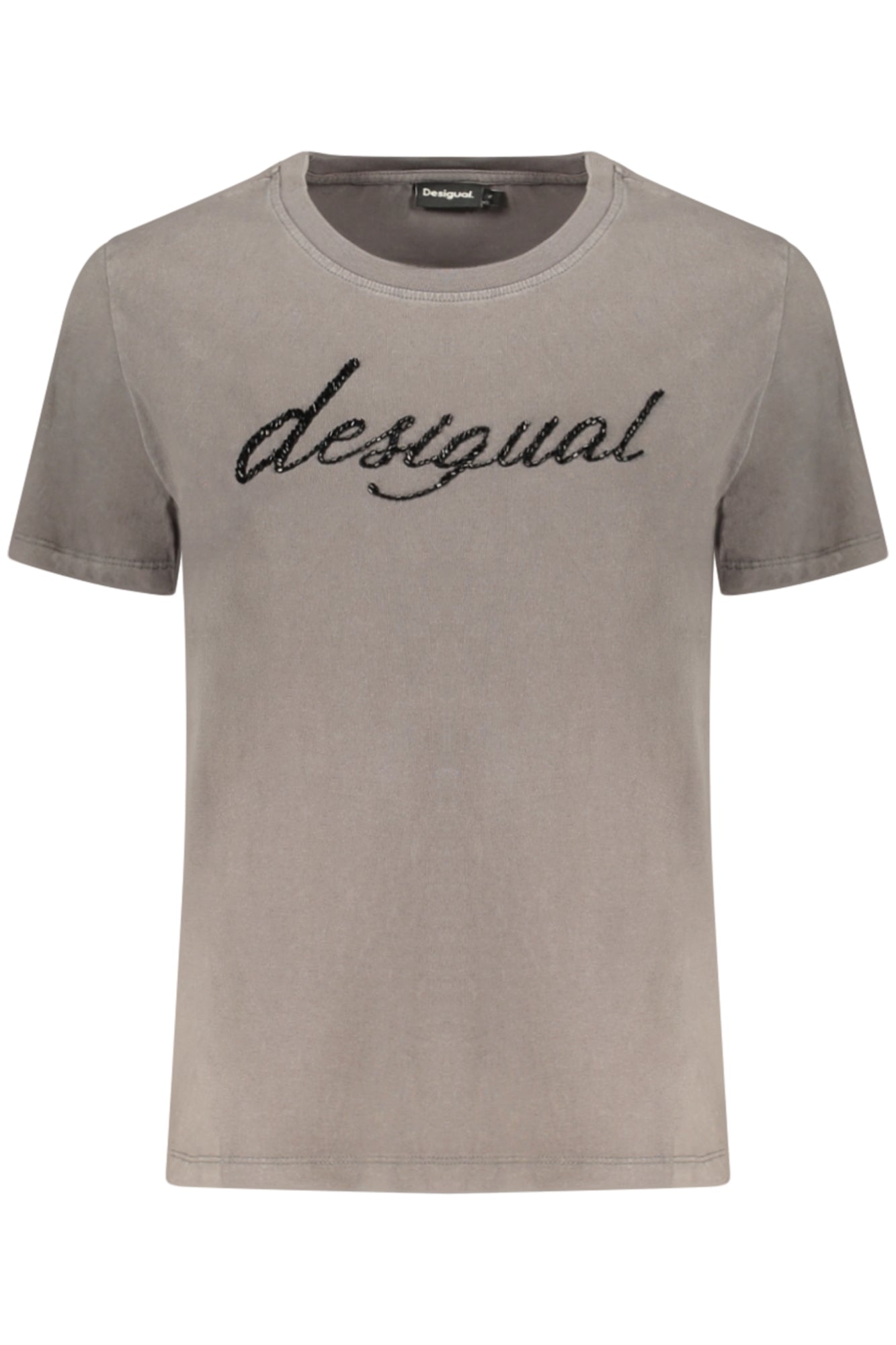 DESIGUAL WOMEN'S SHORT-SLEEVE T-SHIRT GREY