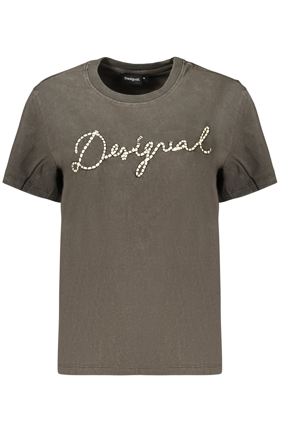 T-shirt à manches courtes gris DESIGUAL pour femme