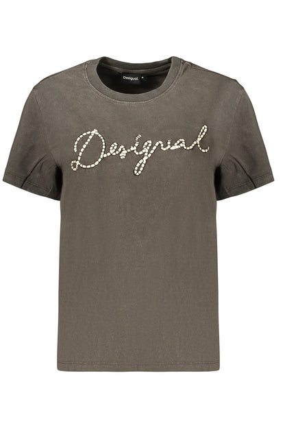 T-shirt à manches courtes gris DESIGUAL pour femme