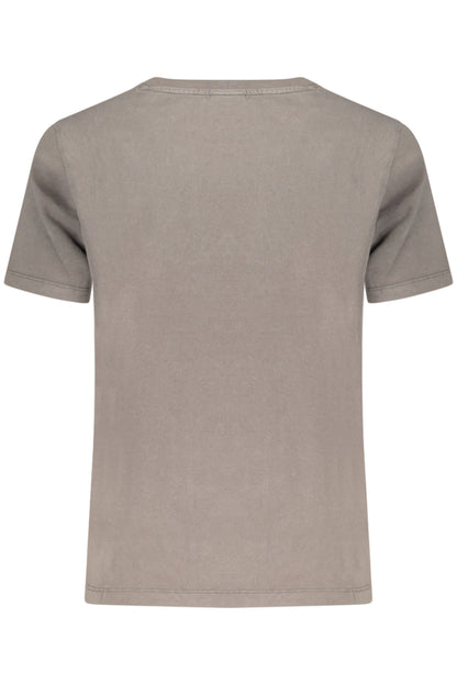DESIGUAL WOMEN'S SHORT-SLEEVE T-SHIRT GREY