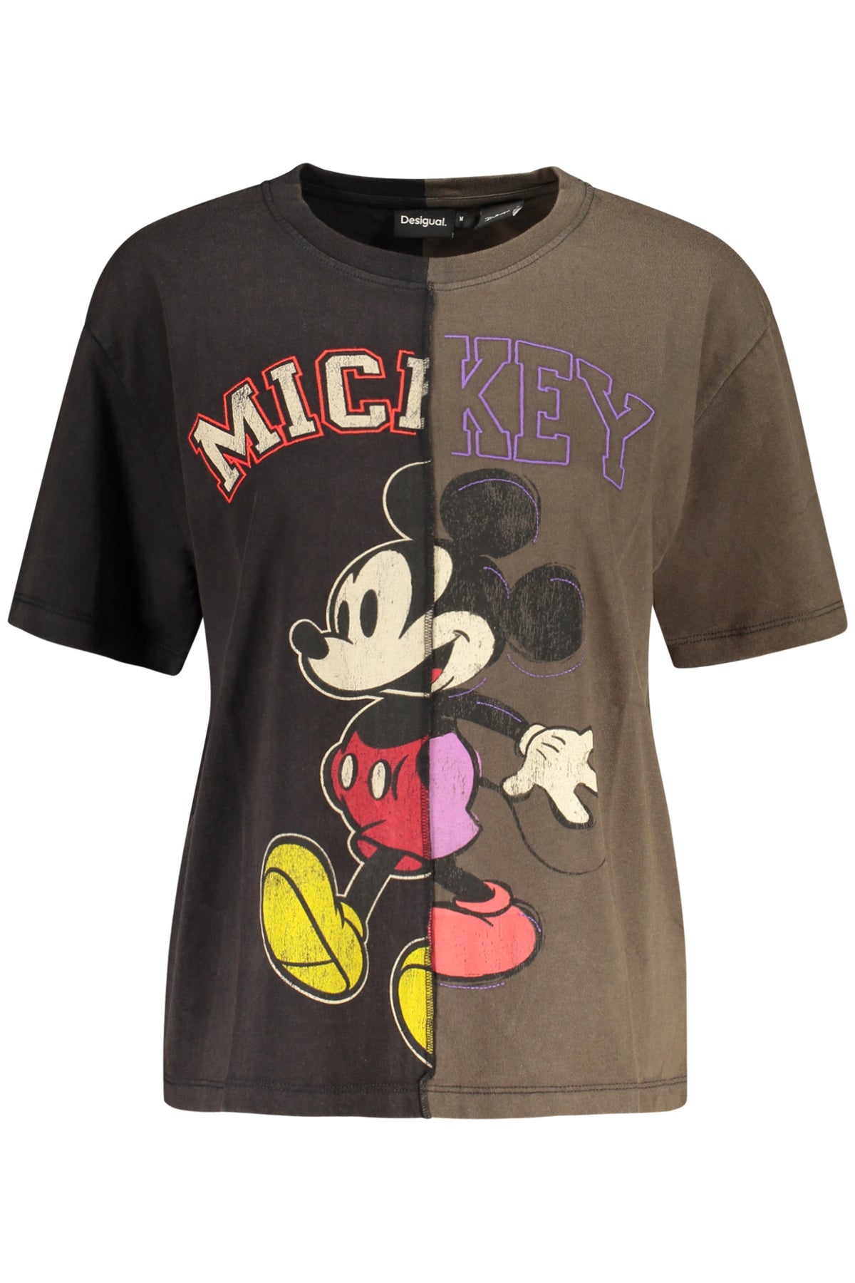 DESIGUAL WOMEN'S SHORT-SLEEVE T-SHIRT BLACK