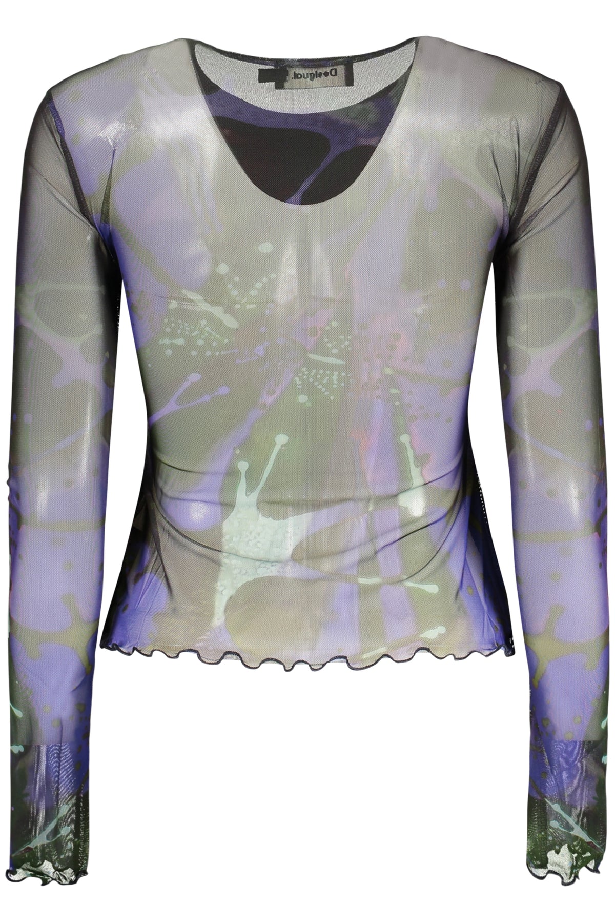 T-shirt à manches longues pour femme DESIGUAL, bleu