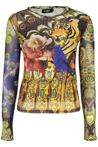 T-shirt jaune à manches longues DESIGUAL pour femme