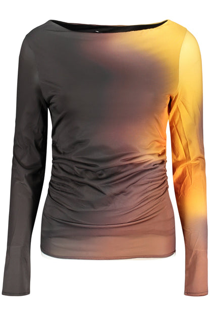 T-shirt noir à manches longues DESIGUAL pour femme