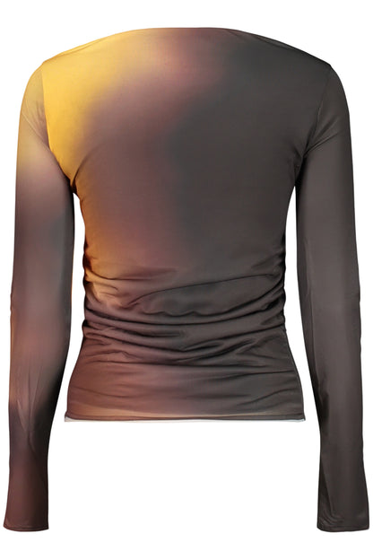 T-shirt noir à manches longues DESIGUAL pour femme