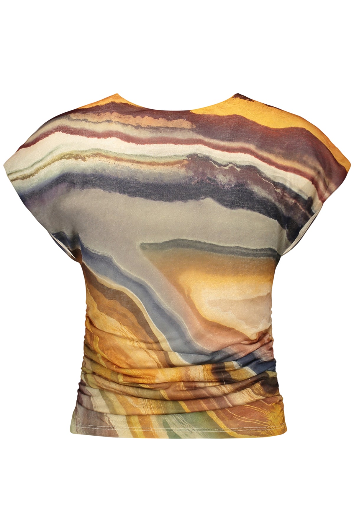 T-shirt sans manches beige DESIGUAL pour femme