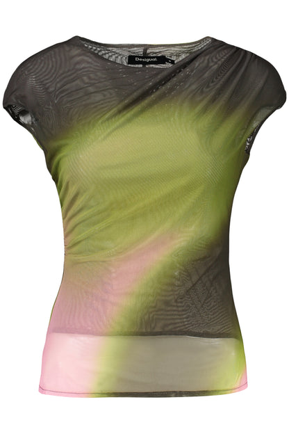 T-shirt vert sans manches DESIGUAL pour femme