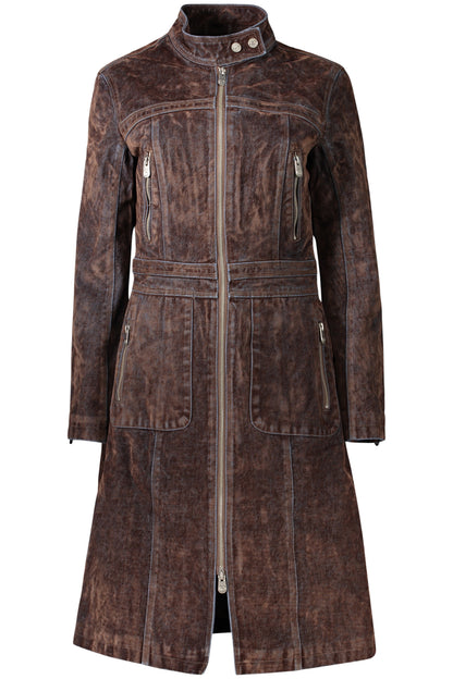 TRENCH-MANT MARRON POUR FEMME DESIGUAL