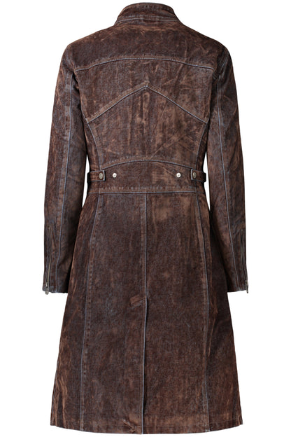 TRENCH-MANT MARRON POUR FEMME DESIGUAL