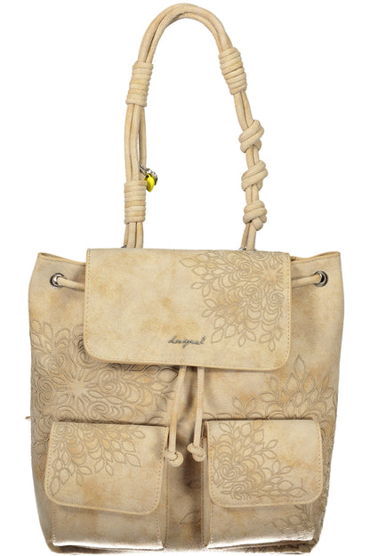 DESIGUAL WOMEN'S BEIGE BACKPACK