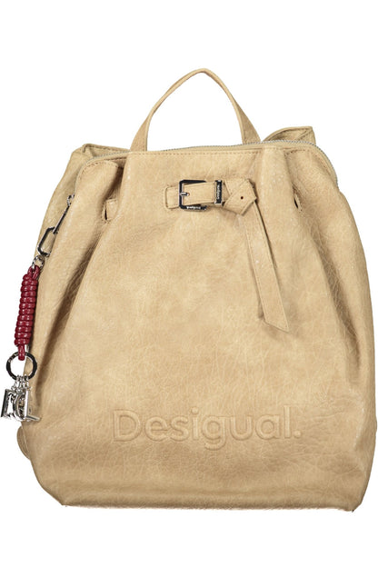 DESIGUAL WOMEN'S BEIGE BACKPACK